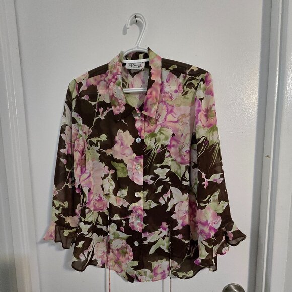 Lovely Pastel Floral Hand Sewn Top - Picture 2 of 8